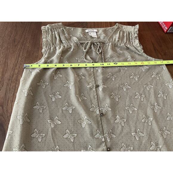 Matilda Jane Monarch Butterfly Semi Sheer Blouse Women Size Medium - Picture 6 of 10